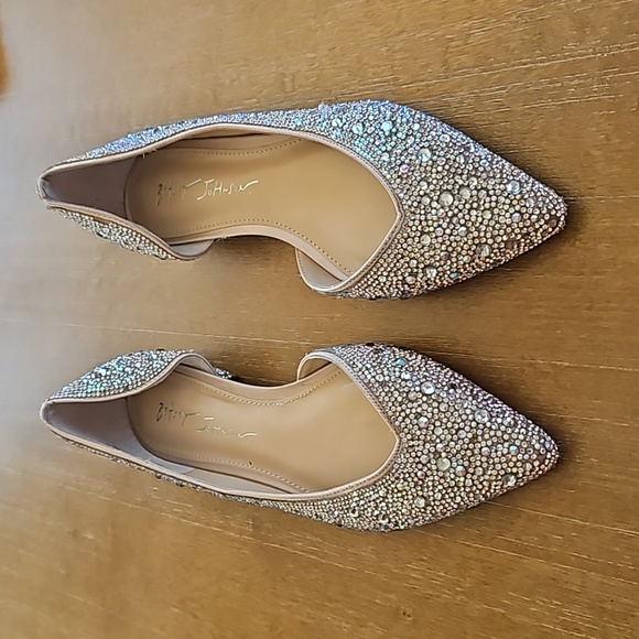 Shoes | Betsey Johnson Remy Ballet Rinestone Flats | Poshmark
